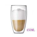 80ml/ 240ml/ 350ml/450ml Clear Double Wall Glass Wholesale Tea Cups